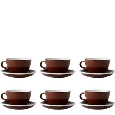 Acme Evolutıon 6'lı Cappuccino Fincan Seti Kahverengi