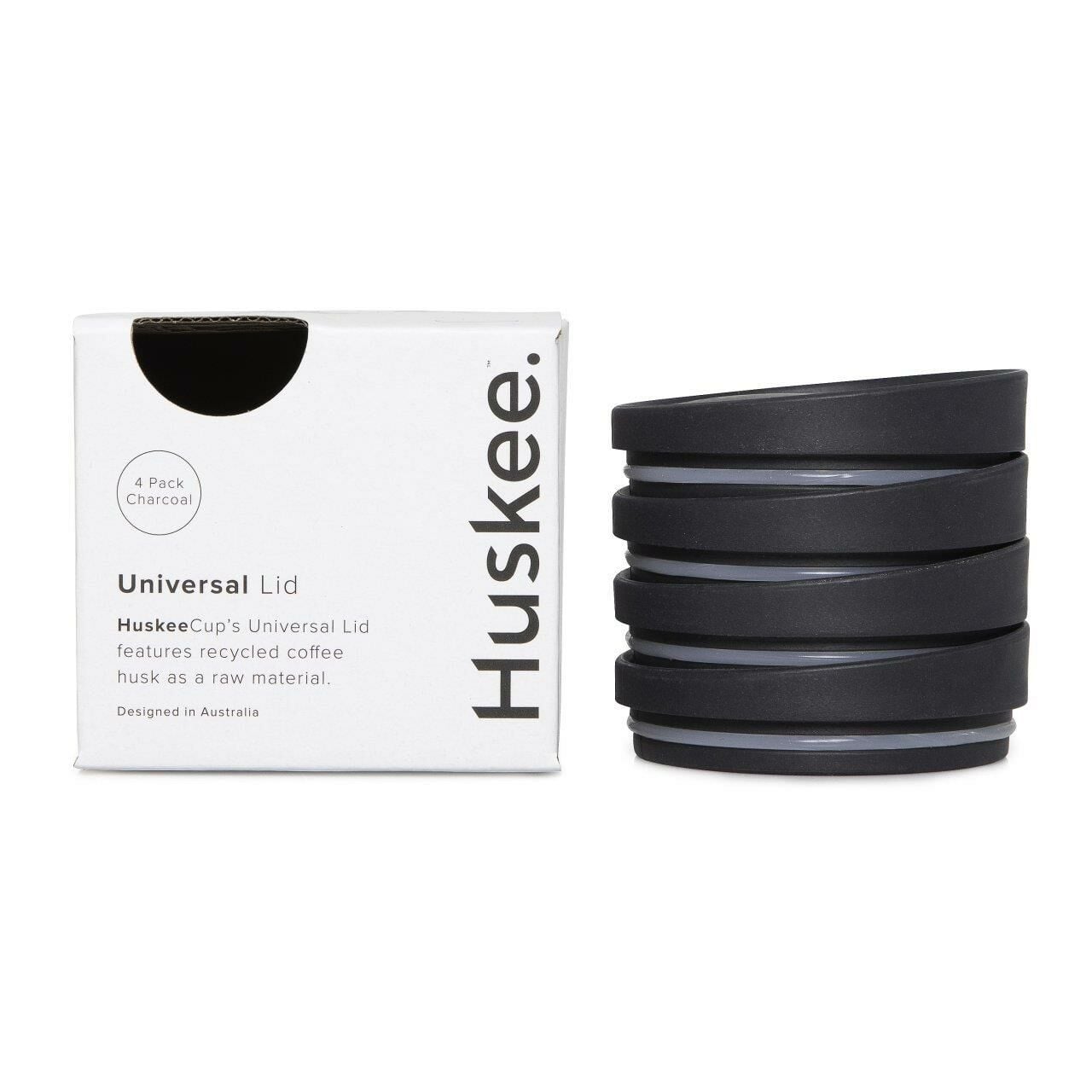 Huskee Cup Universal Siyah Kapak 4 Adet