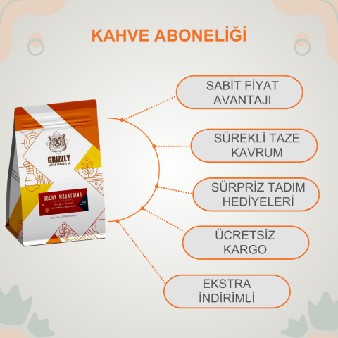 Kahve Aboneliği - Grizzly Coffee Roasters Rocky Mountains Blend