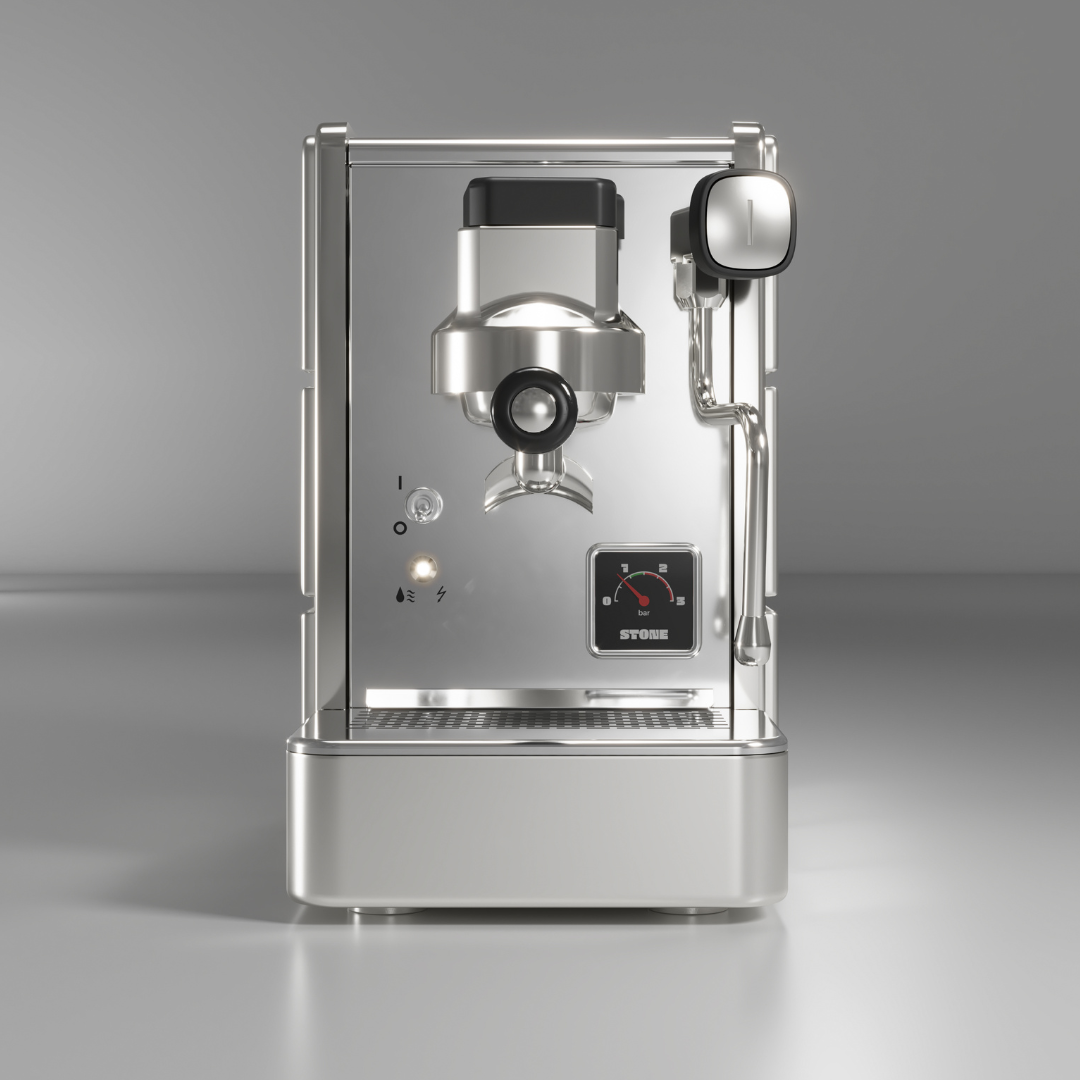 Stone Espresso Kahve Makinesi Mine Premium Chrome