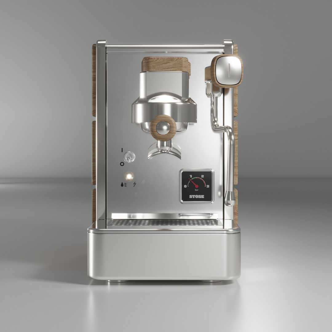 Stone Espresso Kahve Makinesi Mine Premium Wood