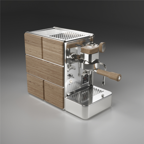 Stone Espresso Kahve Makinesi Mine Premium Wood