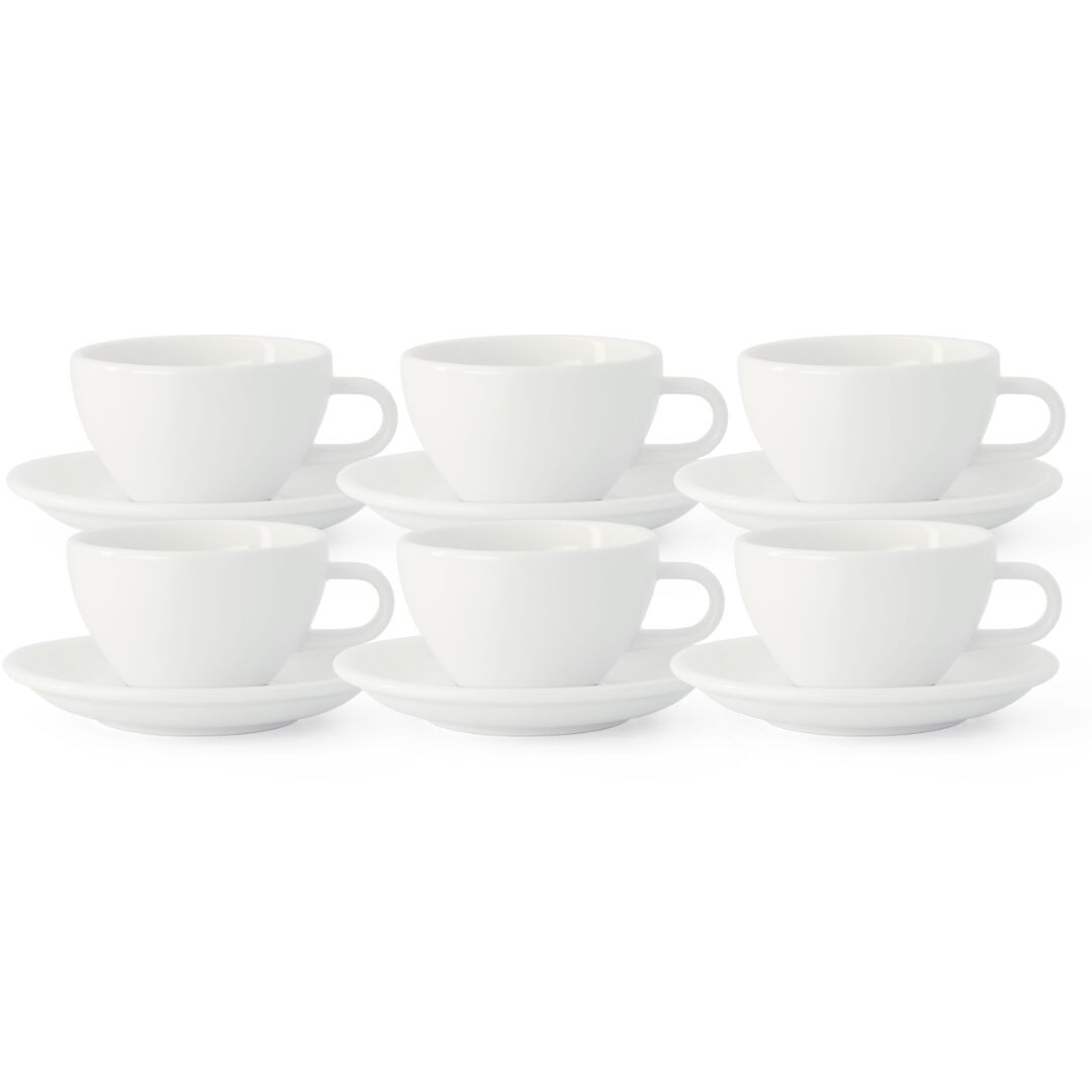 Acme Evolution 6'lı Cappuccino Fincan Seti Beyaz