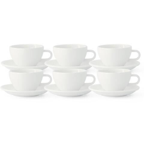 Acme Evolution 6'lı Cappuccino Fincan Seti Beyaz