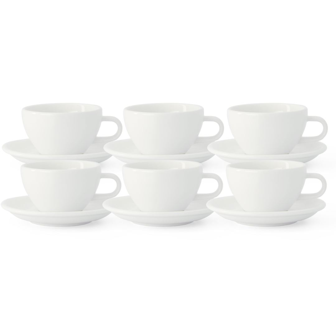 Acme Evolution 6'lı Cappuccino Fincan Seti Beyaz