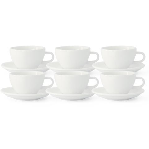 Acme Evolution 6'lı Cappuccino Fincan Seti Beyaz