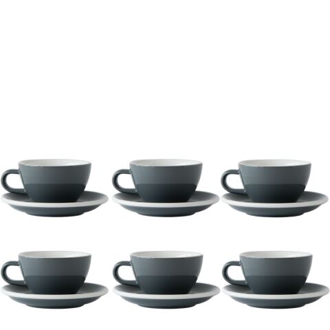 Acme Evolution 6'lı Cappuccino Fincan Seti Gri