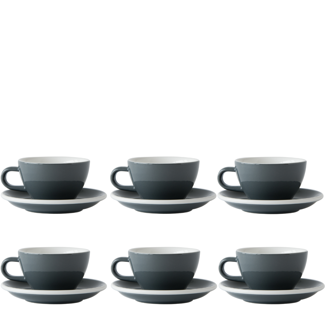 Acme Evolutıon 6'lı Cappuccino Fincan Seti Gri