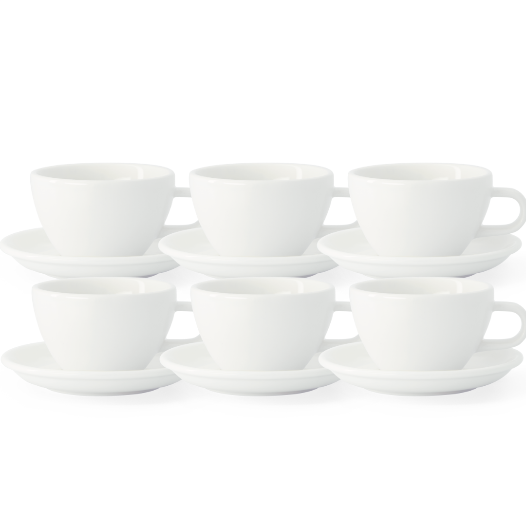 Acme Evolution 6'lı Latte Fincan Seti Beyaz