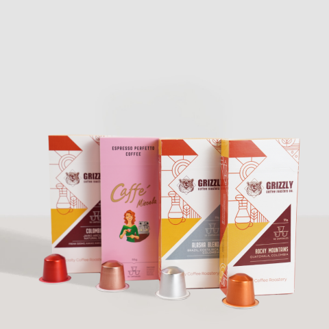 Grizzly Coffee Roasters 4'lü Kapsül Kahve Seti