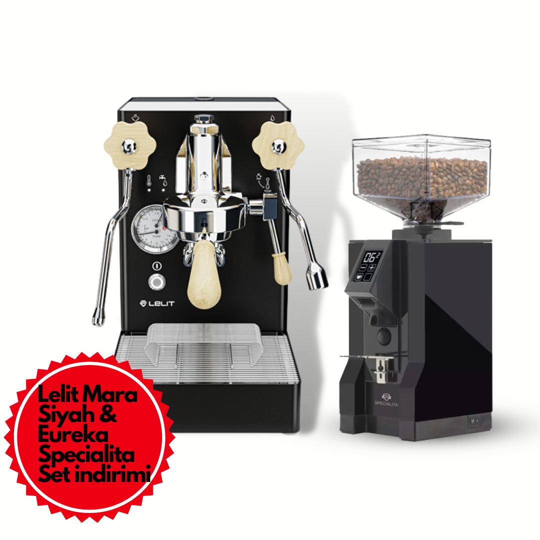 Lelit Mara Siyah & Eureka Mignon Specialita Siyah Set