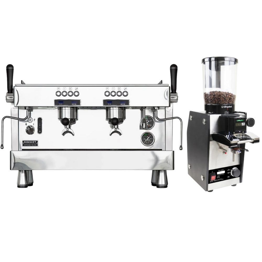 Deneme Amaçlı Kullanılmış Ticari Coffee Shop FIRSAT SETİ - Rocket R9 Espresso Makinesi & Slingshot S75 Kahve Öğütücüsü