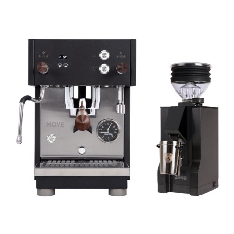 SET FIRSATI - Profitec Move Espresso Makinesi & Eureka Mignon Zero Kahve Öğütücüsü 15BL Siyah