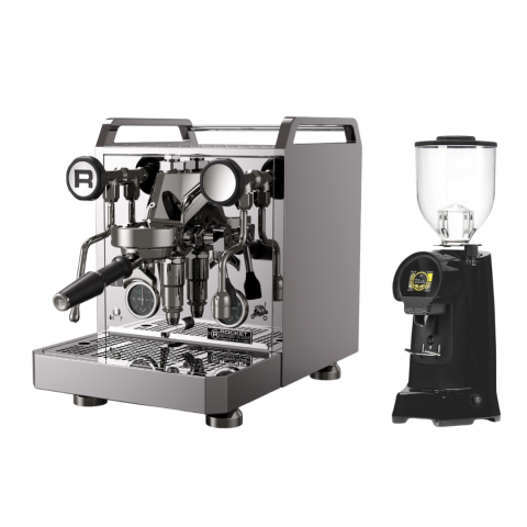 SET FIRSATI - Rocket Mozzafiato Fast V & Eureka Helios 65 Kahve Öğütücüsü Siyah