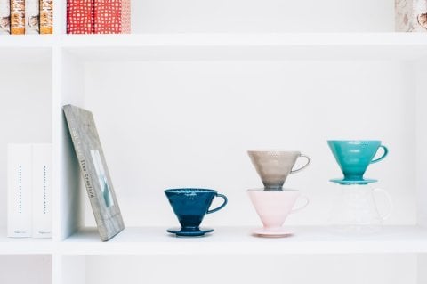 Hario V60 02 Dripper Seramik İndigo Mavisi