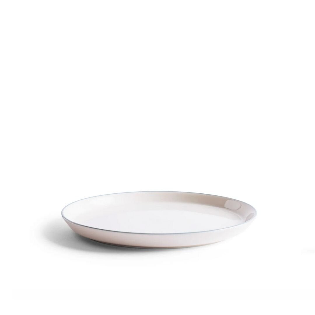 Acme Roman 4 Parça Beyaz-Mavi Küçük Tabak