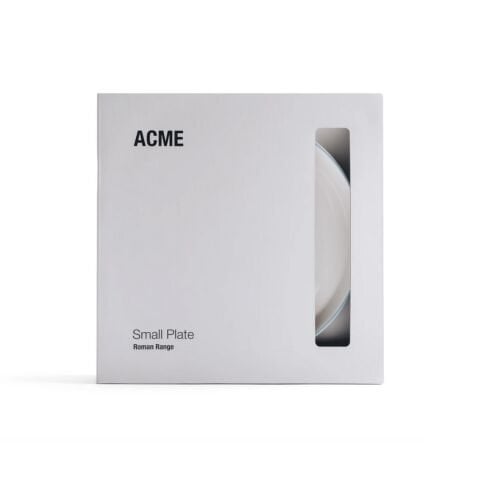 Acme Roman 4 Parça Beyaz-Mavi Küçük Tabak