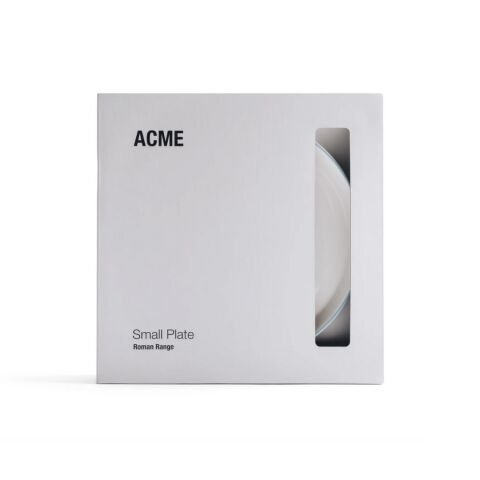 Acme Roman 4 Parça Beyaz-Mavi Küçük Tabak