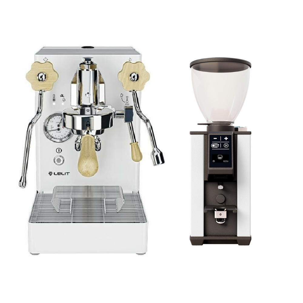 SET FIRSATI - Lelit Mara X Espresso Kahve Makinesi & Stone Pebble Kahve Öğütücüsü Beyaz