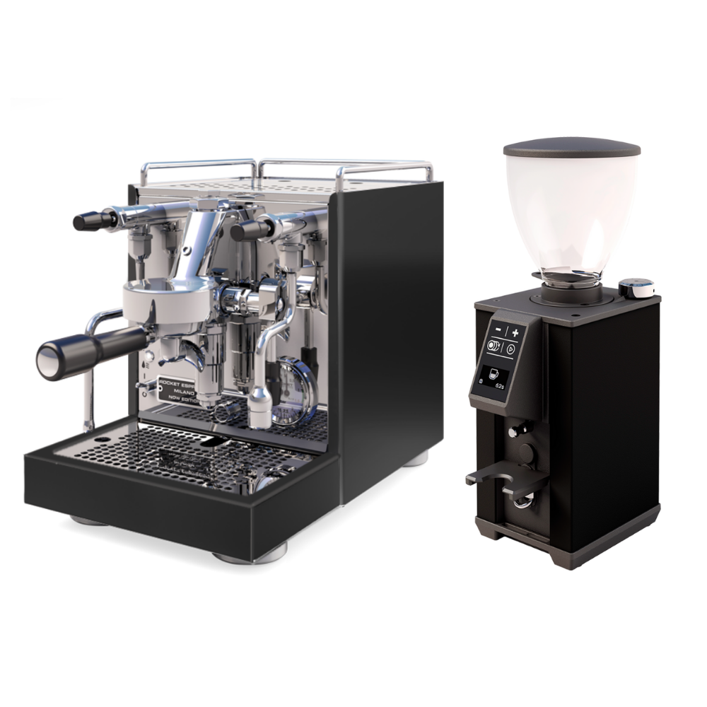 SET FIRSATI - Rocket Now Edition Black & Stone Pebble Kahve Öğütücüsü Siyah