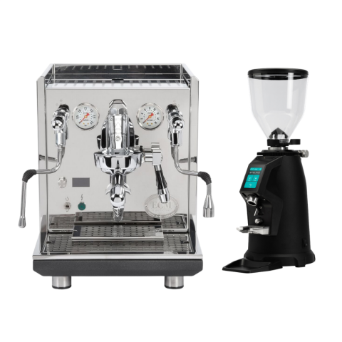 SET FIRSATI - ECM Synchronika II & Rocket Stelvio Espresso Kahve Öğütücüsü Siyah