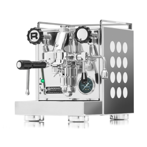 Rocket Appartamento White & Eureka Mignon Specialita Smart Beyaz & Atık Kabı & Tamper İstasyonlu Set