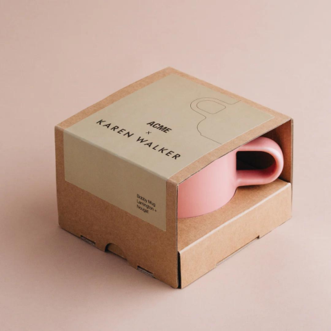 Acme x Karen Walker Bobby Mug – Pink + Nougat
