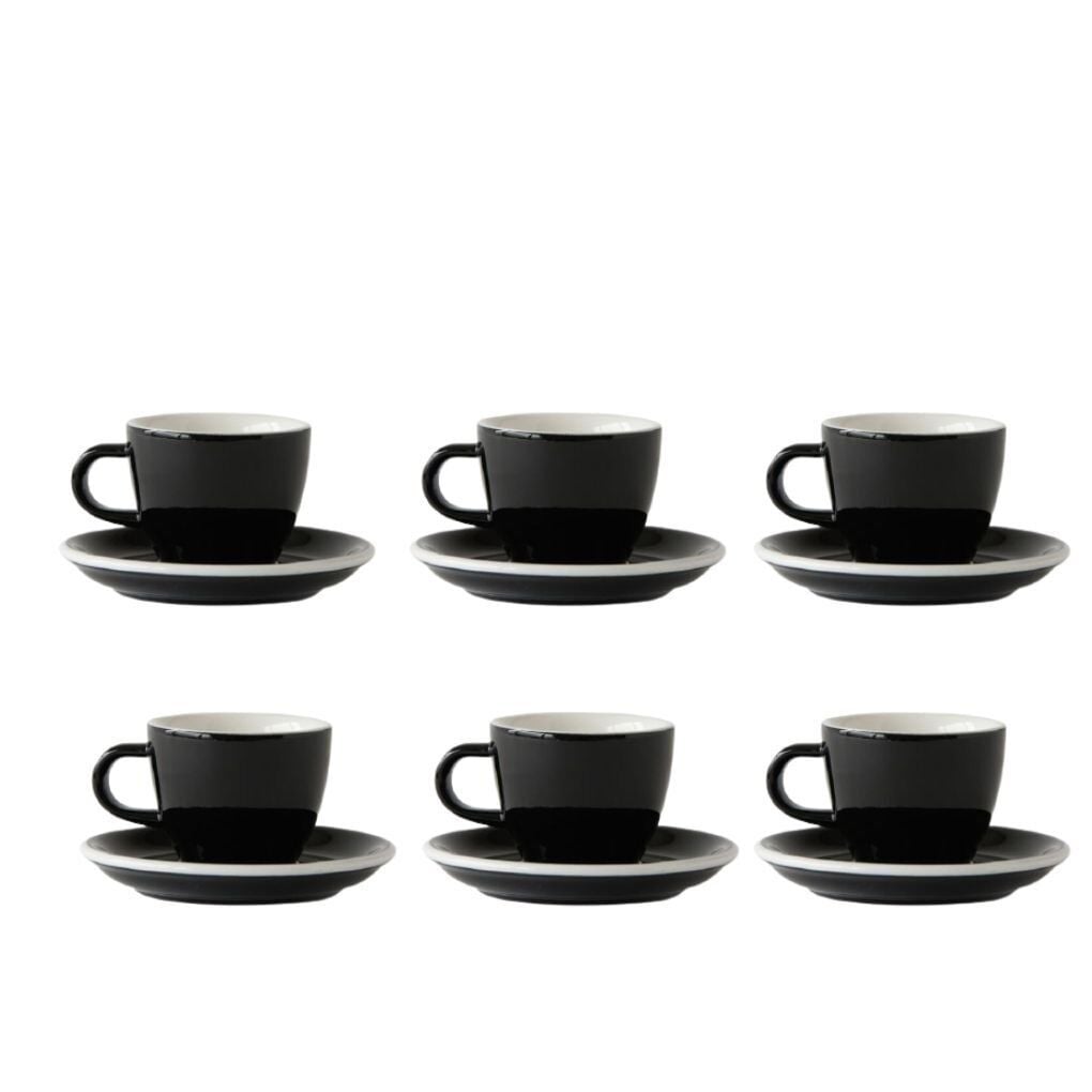 Acme Evolution 6'lı Espresso Fincan Seti Siyah