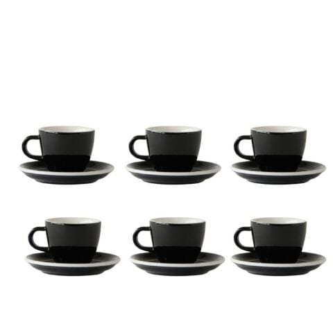 Acme Evolution 6'lı Espresso Fincan Seti Siyah