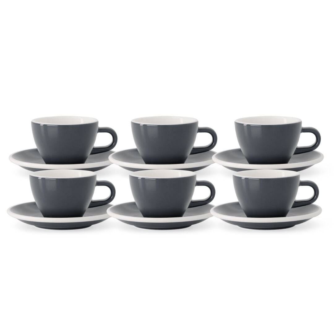 Acme Evolution 6'lı Flatwhite Fincan Seti Gri