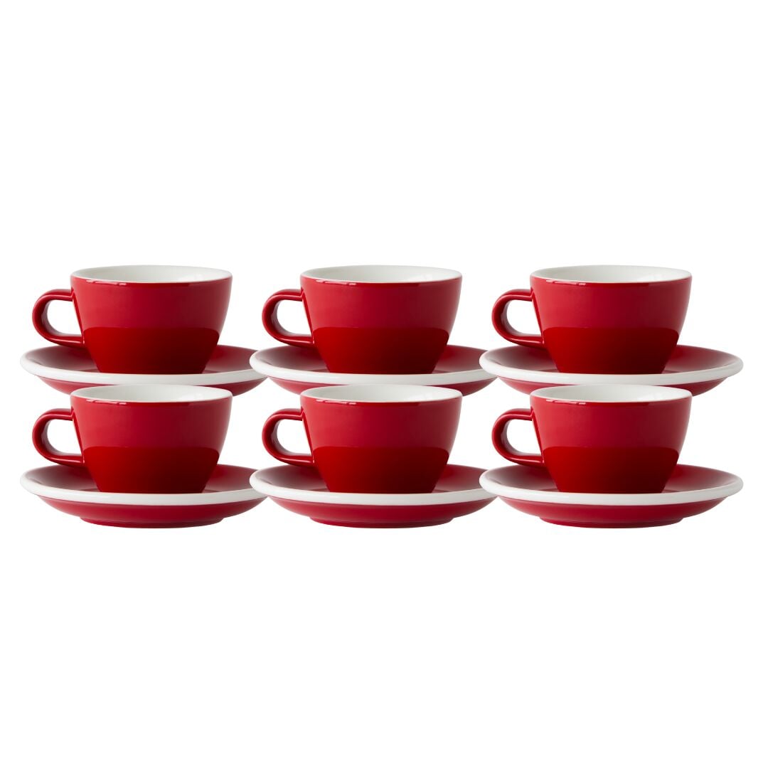 Acme Evolution 6'lı Flatwhite Fincan Seti Kırmızı