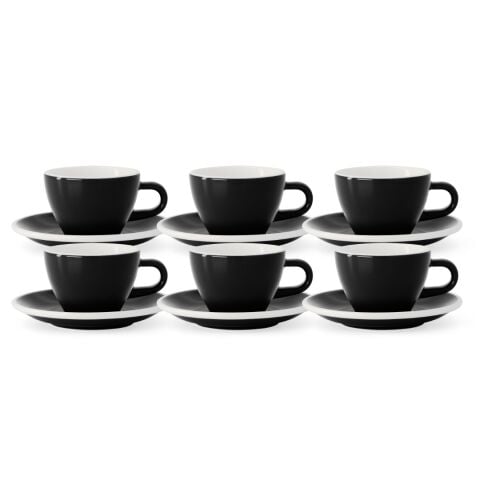 Acme Evolution 6'lı Flatwhite Fincan Seti Siyah