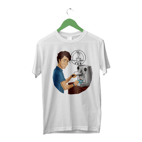 Home Barista T-Shirt Erkek Barista Figürlü