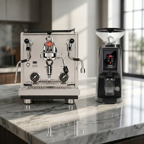 Profitec Drive Espresso Kahve Makinesi & Eureka Atom W 65 Casa Seti
