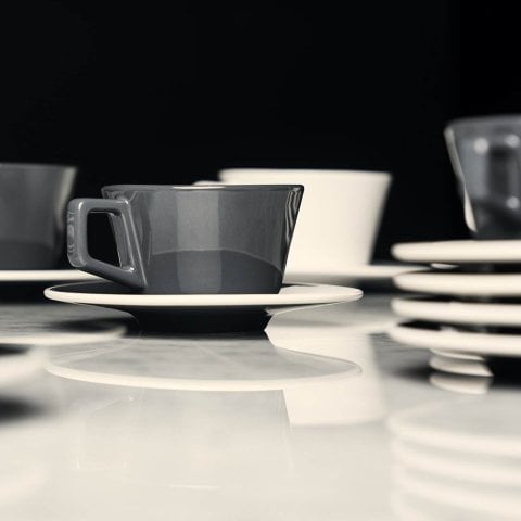 Created Angle Cappuccino Fincanı Beyaz