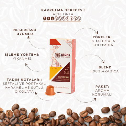 Rocky Mountains Blend Kapsül Kahve