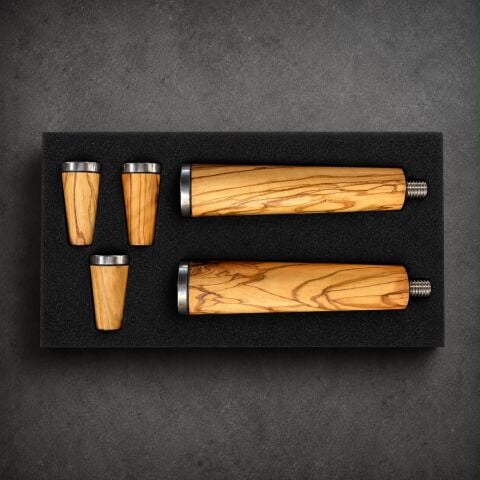 KartalWoodArt - Zeytin Ağacı Portafiltre ve Kumanda
