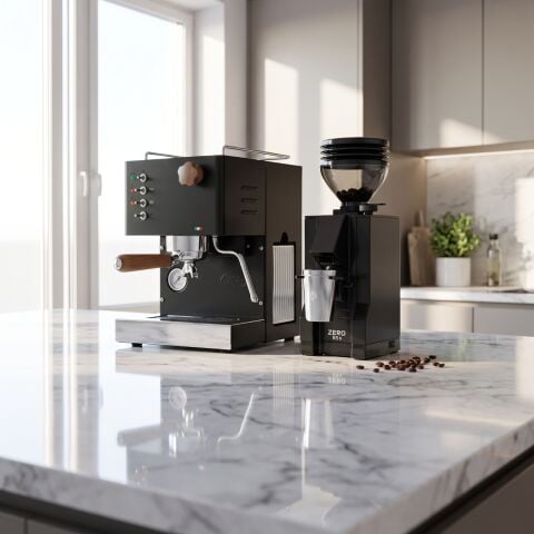 Quick Mill Pippa Espresso Makinesi & Eureka Mignon Zero 55S Siyah Set
