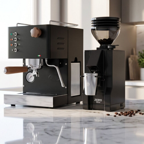 Quick Mill Pippa Espresso Makinesi & Eureka Mignon Zero 55S Siyah Set
