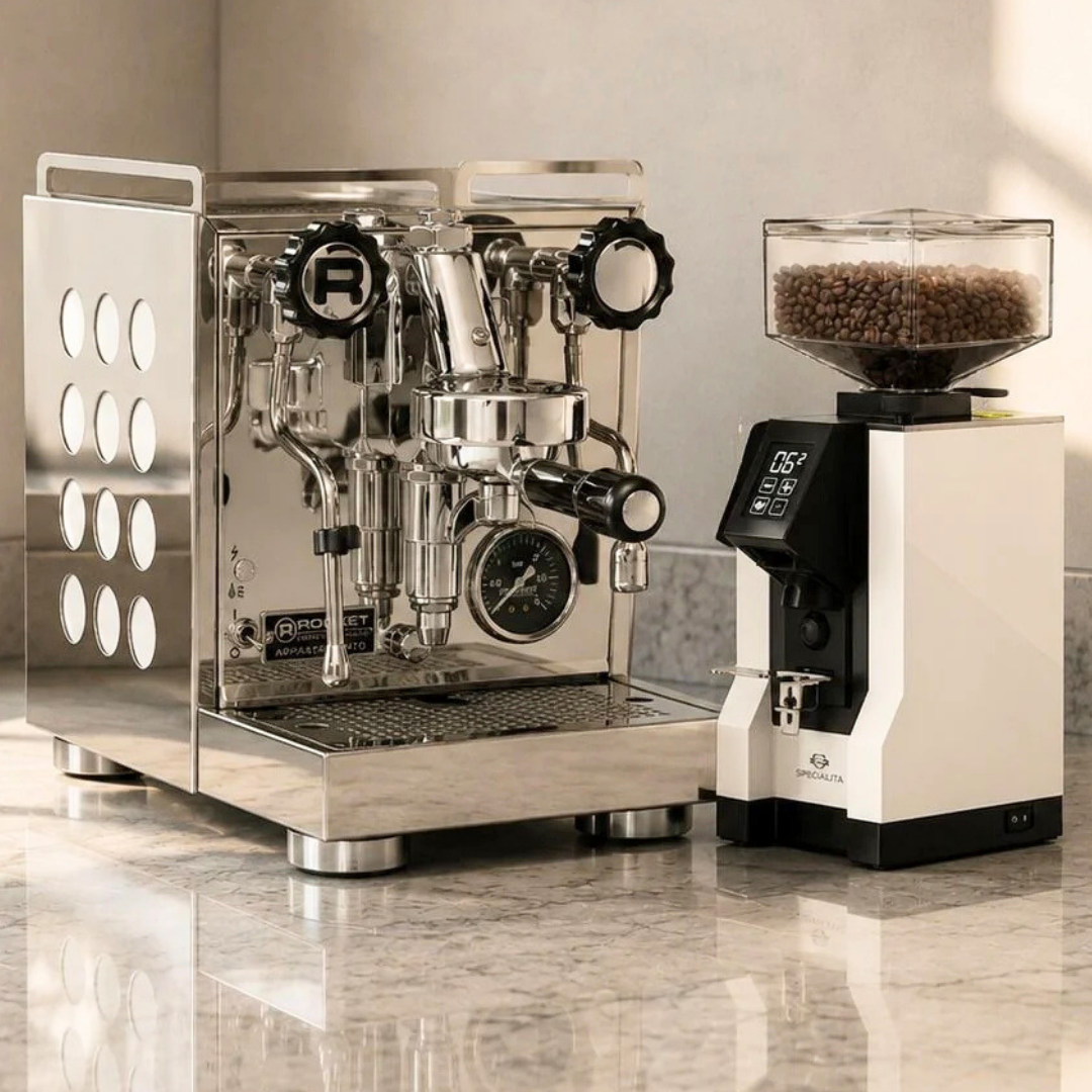 Rocket Appartamento 2.0 White & Eureka Mignon Specialita Beyaz Set