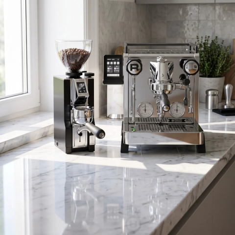 Rocket R58 Tune Espresso Kahve Makinesi & Eureka Libra 65 All Purpose Kahve Öğütücüsü Set
