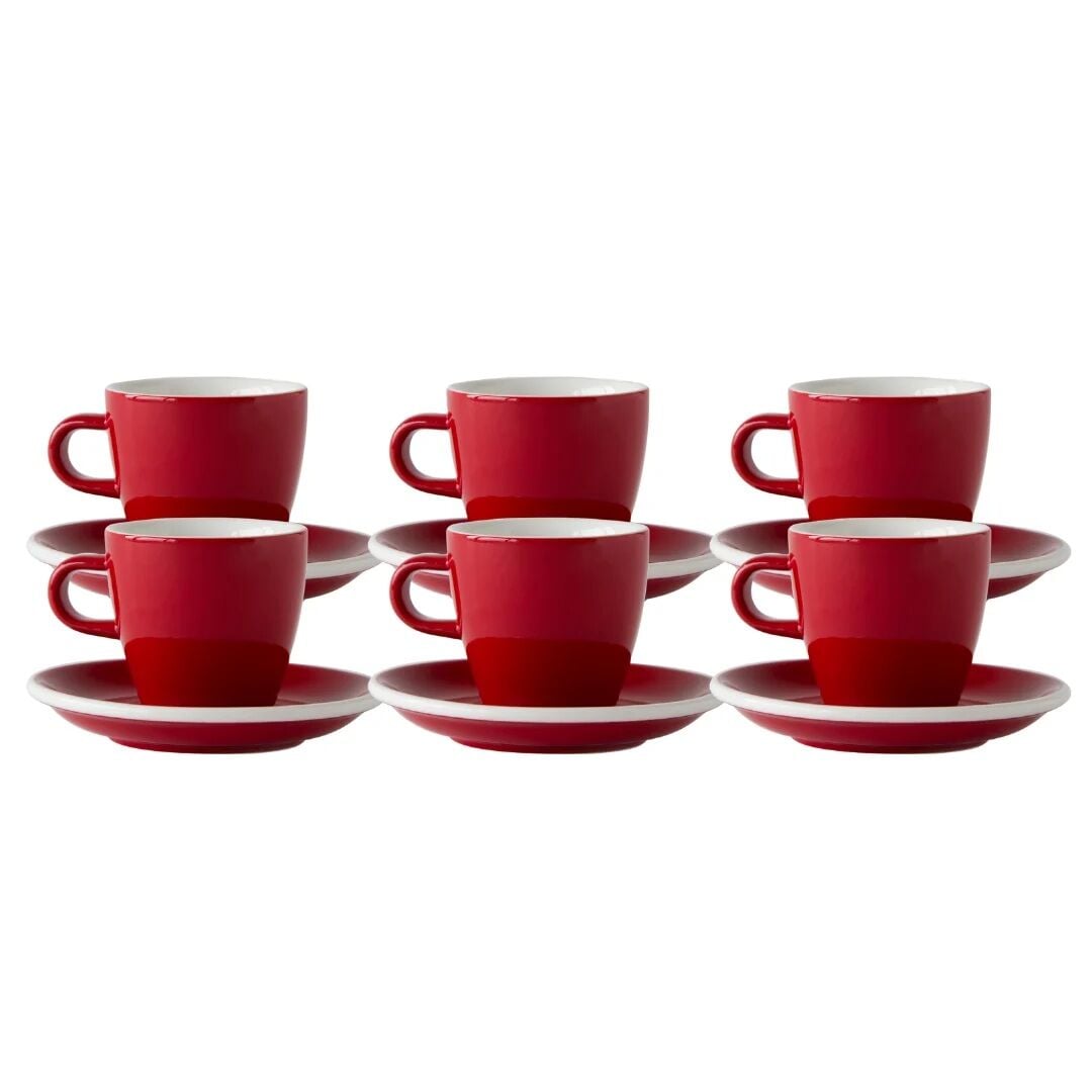 Acme Evolution 6'lı Kırmızı Tulip Fincanı Seti