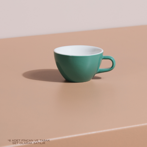 Acme Evolution 6'lı Cappuccino Fincan Seti Yeşil