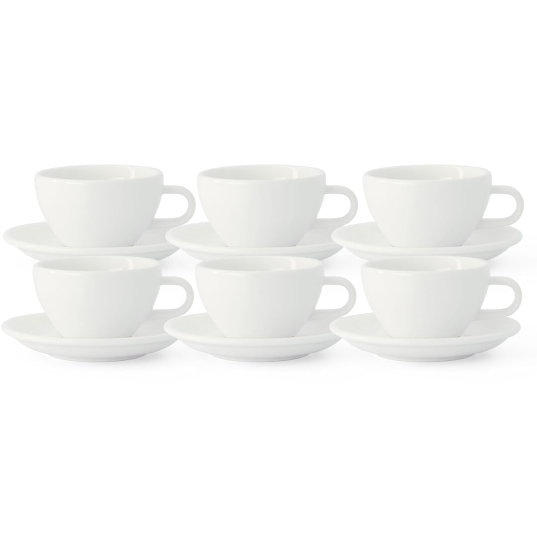 Acme Evolution 6'lı Cappuccino Fincan Seti Beyaz