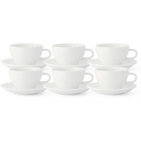 Acme Evolution 6'lı Cappuccino Fincan Seti Beyaz