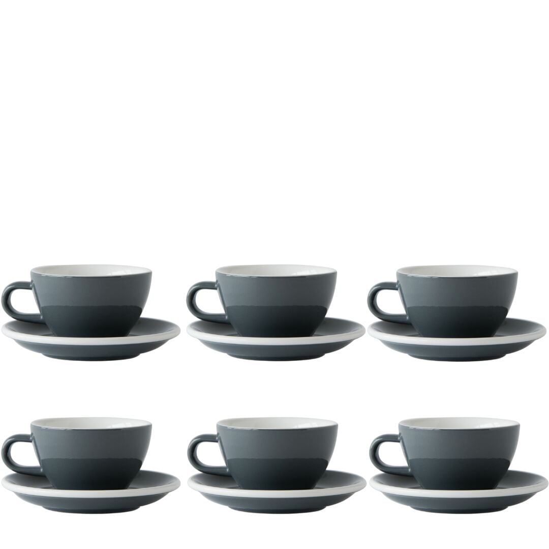 Acme Evolution 6'lı Cappuccino Fincan Seti Gri