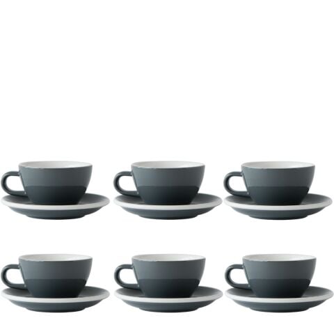 Acme Evolution 6'lı Cappuccino Fincan Seti Gri