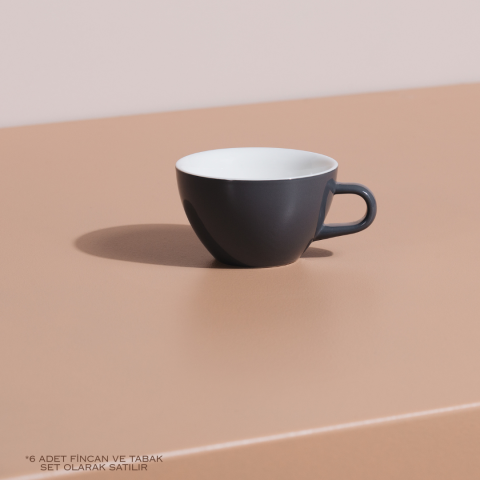 Acme Evolution 6'lı Cappuccino Fincan Seti Gri