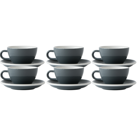 Acme Evolution 6'lı Cappuccino Fincan Seti Gri