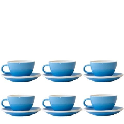 Acme Evolution 6'lı Cappuccino Fincan Seti Mavi